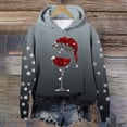 thumbnail image 2 of WEAIXIMIUNG Chandails en Molleton d'Automne Graphiques pour Femmes Automne et Hiver Noël Rouge Verre Imprimé Col Rond Manches Longues Chandail à Capuchon Sport Décontracté (1), 2 of 4