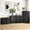 Black, variant on 3-Piece Bedroom Dresser Set-6 Drawer Dresser, 5 Drawer Dresser & Nightstand,in Simply Modern Chest of Drawers, Wood Storage Dresser with Deep Drawers for Living Room Hallway Entryway, Black
