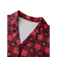 thumbnail image 5 of Valentines Day Matching Family Pajamas Set Love Heart Pattern Family Matching Outfits, 5 of 10