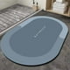 thumbnail image 4 of Alfombrilla De Baño Absorbente Balcón Alfombra Piso Alfombrillas De Oval +Alfombrilla De Baño Absorbente Balcón Alfombra Piso Alfombrillas De Oval Gris L, 4 of 9