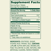 Spring Valley Papaya Enzyme Complex Chewable Tablets Dietary Supplement, Digestive Health, 180 Count