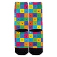thumbnail image 3 of Function - Emoji Color Blocks Pattern Fashion Socks, 3 of 4