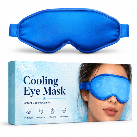 FACEMOON Soft Cooling Eye Mask for Puffy Eyes Sinus Comfort Relief Design
