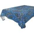 thumbnail image 1 of EREHome Bleu Paisley Nappes Design Bleu Décoration de Table 60x104 Pouces, 1 of 5