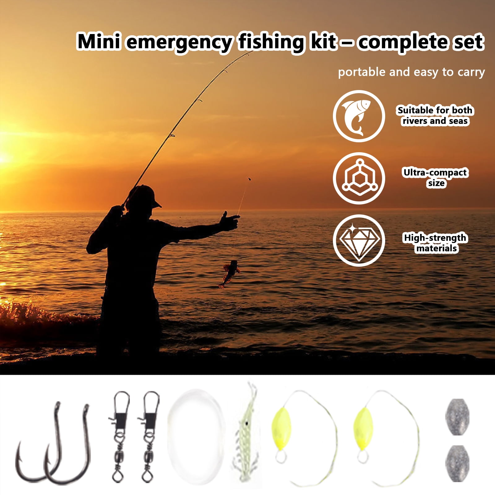Emergency Survival Kit and First Aid Kit,Professional Survival Gear and Supplies Equipment with Molle Pouch, Gift for Christmas Men Dad Husband Camping Hiking Hunting Outdoor Adventure