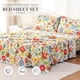 thumbnail image 2 of Bedlifes Juego De Sábanas Queen Ultra Suave, Transpirable, Sedoso, Con Flores, Sábanas De Cama Con Bolsillo Profundo, 100% Microfibra, 4 Piezas, Tamaño Queen, Floral Spring, 2 of 7