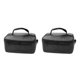 thumbnail image 4 of Billuyoard Negro Manténgase preparado para cualquier ocasión con una lonchera aislada Bolsa térmica para refrigerador portátil Negro espacioso Negro 30×20×10cm 2Conjunto, 4 of 6