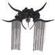 thumbnail image 3 of Diadema de cuerno de antílope Strade Fareast Limited Decorativa Negro, 3 of 7