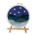 thumbnail image 2 of Punch Needle Embroidery Kit With Yarns  Easy Embroidery Needlework Wool Work Home Decor For Diy Beginners(Country Night), 2 of 2