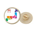 thumbnail image 1 of Broche de oro metálico circular, 1 of 3