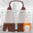 thumbnail image 3 of Enjoytime Fall Winter Hoodies for Men Long Sleeve Zip Up Jacket Fleece Lined Warm Soft Oversized Sweatshirt with Pocket, 3 of 8