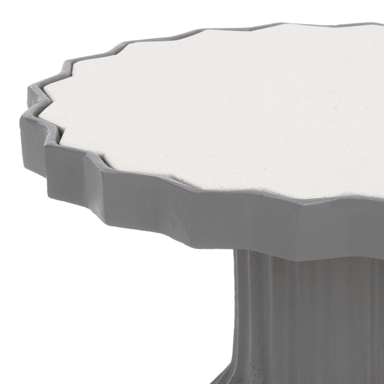 Safavieh Couture Cindylyn Concrete Top Modern End Table, Gray/White