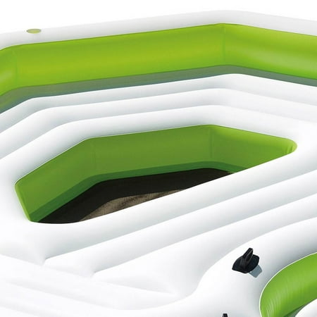 Intex Inflatable Key Largo Party Island Float with Built-In Coolers & Cupholders | Walmart Canada