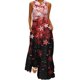 thumbnail image 1 of Gibobby Vestido largo para mujer Mujer Verano Casual Sin mangas Estampado con cuello en V Maxi Vestido suelto Boho Beach Vestido largo con bolsillos(Rojo,XL), 1 of 4