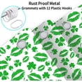 thumbnail image 4 of Happy St Patrick''s Day Shower Curtain, Cute Irish Gnome Truck Bathroom Accessories with Green Clover Shamrocks Design, St Patricks Decor Cloth Fabric Bathroom Curtains with Hooks 72 x 72 Inch, 4 of 6