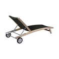 thumbnail image 6 of Chateau Outdoor Patio Adjustable Chaise Lounge Chair in Eucalyptus Wood and Charcoal Rope, 6 of 9