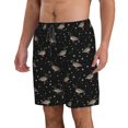 thumbnail image 2 of Lsque Mallards And Snowflakes Pattern Men's Swim Trunks Hawaiian Beach Bathing Suit Swimsuits Beach Quick-Dry Shorts with Pockets-Large, 2 of 6