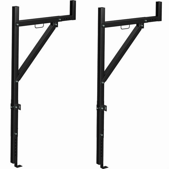 Towallmark 19-34 Inch Extendable Truck Rack, 250 Lbs Capacity Adjustable Height Ladder Rack, Heavy Duty Steel Truck Bed Rack For Kayak Surfboard Lumber
