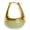 Jade, variant on 18K Gold Plated Oval Dangle Hoop Earrings with Green Resin Accent for Women