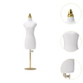 thumbnail image 6 of yotijay Doll Dress Form Decor Decorative Sewing Mannequin for Displaying Office Home M and Gold Base, 6 of 9