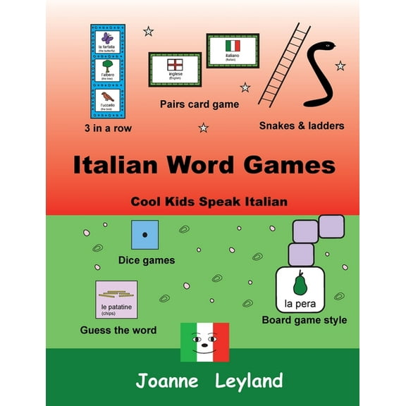 Italian Word Games: Cool Kids Speak Italian, (Paperback)