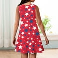 thumbnail image 6 of YOUYEDIAN Independence Day Dresses for Teens July 4th Sleeveless Stars Print Sundress Festival Crewneck Vacation Dress A-Line Dress 2025 Summer Casual Dress,Red 9-10 Years, 6 of 6