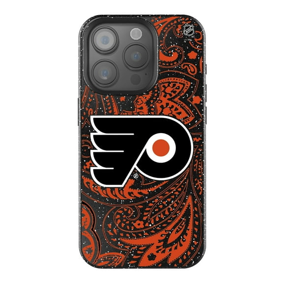 Keyscaper Black Philadelphia Flyers Paisley Bling iPhone Case