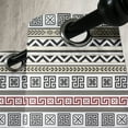 thumbnail image 4 of Ambesonne Ethnic Grommet Curtain, Geometric Pattern, 50" x 54", Cream Black Ruby, 4 of 6