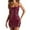 Wine, variant on Yindaity Women's Spaghetti Straps Sparkly Sequins Bodycon Mini Dress Party Nightclub Blue,XS