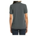 thumbnail image 2 of Mafoose Womens Heavyweight Cotton Pique Polo Shirt Steel Grey L, 2 of 6