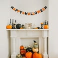 thumbnail image 2 of Xuniizn Happy Halloween Banner Indoor 9.84Ft Black and Orange Bunting Halloween Banners for Halloween Party Decorations, Fireplace Wall Halloween Decorations for Home Indoor & Outdoor, 2 of 7
