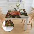 thumbnail image 2 of HAOXIT  Rectangle Summer Tablecloth Farmhouse Tablecloths Printed Flower with Vintage Floral Patterns Table Cloth for Elegant Holiday Square Dinning Kitchen 46*46, 2 of 7
