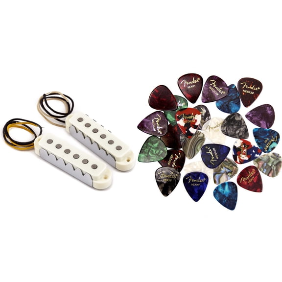 Fender Pure Vintage '65 Jaguar Pickups Bundle with Picks