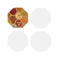 thumbnail image 2 of Disketp Pies Funny Coasters,4 Pcs Leather Coasters With Holder, Perfect Housewarming Hostess Gifts,Protect Furniture From Water Marks Scratch, 2 of 9