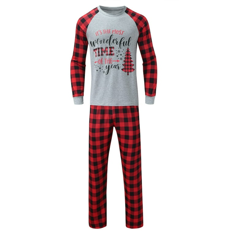 Baqcunre Christmas Pajamas Parent Child Man Dad Outfit Merry