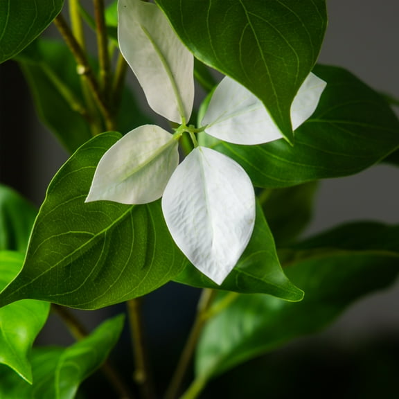 82-144cm Large Artificial Ficus Tree Fake Magnolia Plants Branch Tall Banyan Tree Faux Nandina Tree Rubber For Home Garden Decor