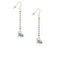 thumbnail image 2 of Delight Jewelry Silvertone Small Lord Guide Me Heart - Silver-tone Long Sparkle Dangle French Earrings, 2 of 4
