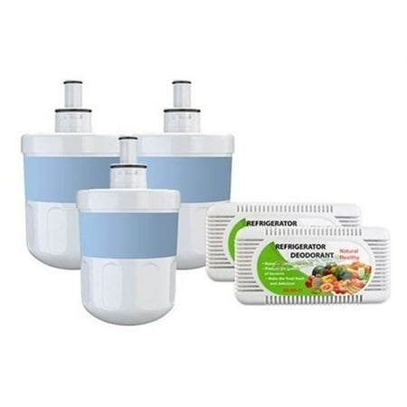 

Replacement Water Filter For Samsung RS2530BSH -by Refresh (3 Pack)