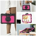 thumbnail image 6 of for Samsung Galaxy Tab S8+ Plus/S7 FE/S7+ Plus Case 12.4 inch, 360 Rotating Shockproof Cover with Stand, Handle, Shoulder Strap (SM-X800/T730/T970), Rose Panel, 6 of 7