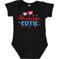thumbnail image 3 of Inktastic 4th of July American Cutie Red and Blue Stars and Hearts Boys or Girls Baby Bodysuit, 3 of 5
