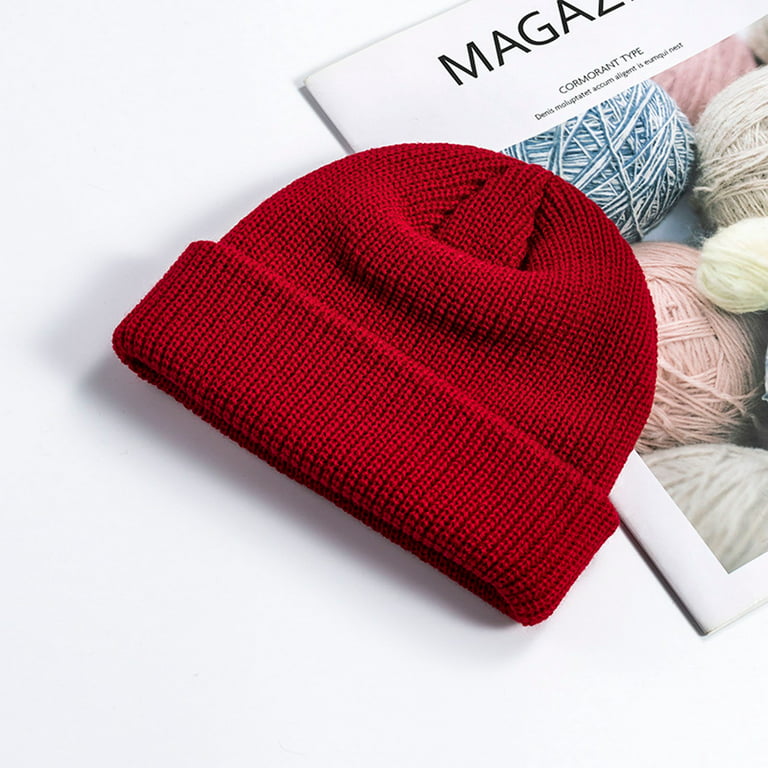 CHGBMOK Clearance Winter Hats for Women Warm Plush Knitted Hat Ski