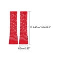 thumbnail image 2 of INSPIRE CHIC Women's Long Elastic Mesh Gloves Rhinestone 80s Cosplay Net Half Finger Sleeves for Female Halloween Party Dance Costume Red, 2 of 6