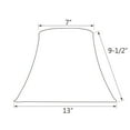 thumbnail image 3 of Aspen Creative Corporation 13'' Fabric Bell Lamp Shade, 3 of 4