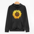 thumbnail image 2 of JEUXUS Sunflower Shirts for Women Cute Sunflower Graphic Print Tshirt Summer Casual Long-sleeved Hoodie, 2 of 4