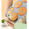 thumbnail image 6 of Food grade silicone donut mold， Heat-Resistant,Easy to operate, stable molding,even heating and Easy to Release for DIY Baking and Kitchen Supplies, 6 of 8