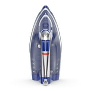 BLACK+DECKER One Step Steam Iron for Clothes, 1200W, EvenSteam Stainless Steel Soleplate, Smart Steam Control, Auto Clean, Auto Shut-off, Blue