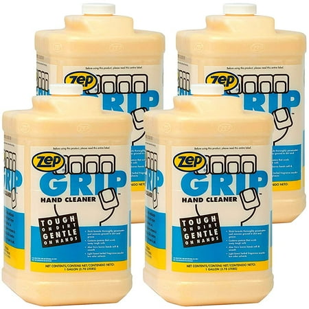 

Zep Grip Industrial Pumice Hand Cleaner - 1 Gallon (Case of 4) 308524 - Heavy Duty Hand Cleaner and Degreaser. Contains Aloe Vera For Soft Smooth Finish