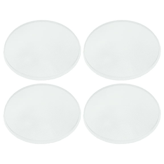 Unique Bargains 4 Pcs Universal 9 Inch Speaker Grills Mesh for Audio Subwoofer 235x245x12mm Grille without Frame White