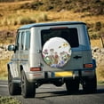 thumbnail image 5 of Naloa Herbs and Wildflowers PVC Leather Spare Tire Wheel Cover for Car Truck SUV Camper Trailer Universal Fit many size15 inch, 5 of 6