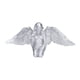 thumbnail image 2 of Estatua de ala de ángel, estatua de ala de ángel plateada, escultura de resina, adorno de escritorio, integración perfecta, 2 of 12